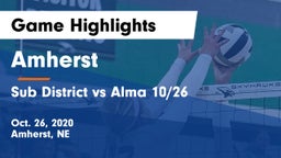 Amherst  vs Sub District vs Alma 10/26 Game Highlights - Oct. 26, 2020