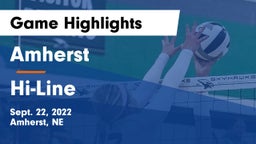 Amherst  vs Hi-Line Game Highlights - Sept. 22, 2022