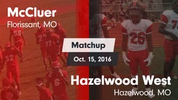 Matchup: McCluer  vs. Hazelwood West  2016