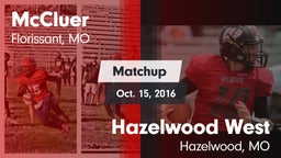 Matchup: McCluer  vs. Hazelwood West  2016