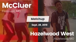 Matchup: McCluer  vs. Hazelwood West  2019