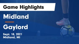 Midland  vs Gaylord Game Highlights - Sept. 18, 2021