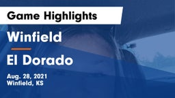 Winfield  vs El Dorado  Game Highlights - Aug. 28, 2021