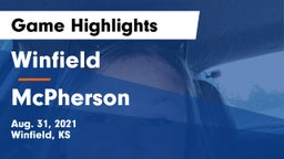 Winfield  vs McPherson  Game Highlights - Aug. 31, 2021