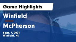 Winfield  vs McPherson  Game Highlights - Sept. 7, 2021