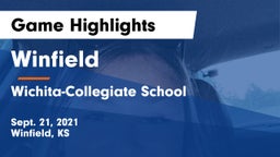 Winfield  vs Wichita-Collegiate School  Game Highlights - Sept. 21, 2021