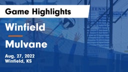 Winfield  vs Mulvane  Game Highlights - Aug. 27, 2022