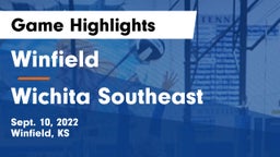Winfield  vs Wichita Southeast  Game Highlights - Sept. 10, 2022