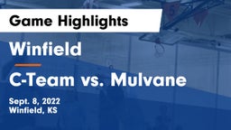Winfield  vs C-Team vs. Mulvane Game Highlights - Sept. 8, 2022