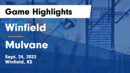 Winfield  vs Mulvane  Game Highlights - Sept. 24, 2022