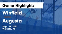Winfield  vs Augusta  Game Highlights - Sept. 27, 2022