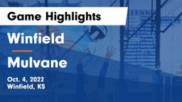 Winfield  vs Mulvane  Game Highlights - Oct. 4, 2022