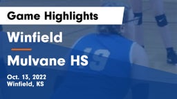 Winfield  vs Mulvane HS Game Highlights - Oct. 13, 2022