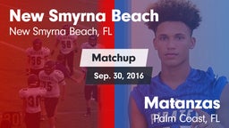 Matchup: New Smyrna Beach vs. Matanzas  2016