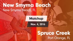 Matchup: New Smyrna Beach vs. Spruce Creek  2016