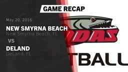 Recap: New Smyrna Beach  vs. DeLand  2016