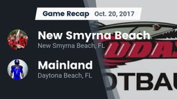 Recap: New Smyrna Beach  vs. Mainland  2017