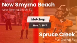 Matchup: New Smyrna Beach vs. Spruce Creek  2017