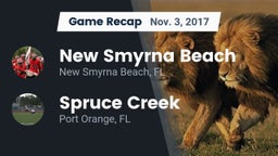 Recap: New Smyrna Beach  vs. Spruce Creek  2017