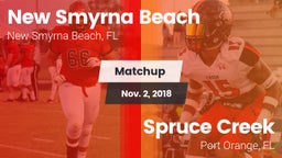 Matchup: New Smyrna Beach vs. Spruce Creek  2018