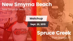 Matchup: New Smyrna Beach vs. Spruce Creek  2019