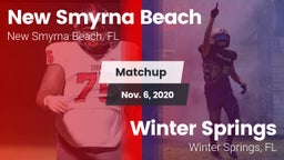 Matchup: New Smyrna Beach vs. Winter Springs  2020