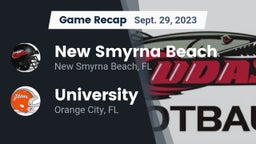Recap: New Smyrna Beach  vs. University  2023