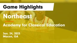Northeast  vs Academy for Classical Education Game Highlights - Jan. 24, 2023