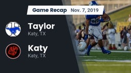 Recap: Taylor  vs. Katy  2019