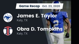 Recap: James E. Taylor  vs. Obra D. Tompkins  2020