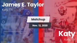 Matchup: Taylor  vs. Katy  2020