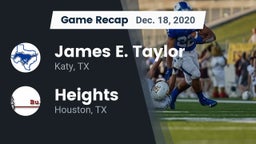 Recap: James E. Taylor  vs. Heights  2020