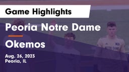 Peoria Notre Dame  vs Okemos  Game Highlights - Aug. 26, 2023