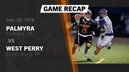 Recap: Palmyra  vs. West Perry  2016