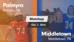 Matchup: Palmyra  vs. Middletown  2016