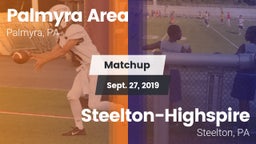 Matchup: Palmyra Area High vs. Steelton-Highspire  2019