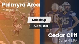 Matchup: Palmyra Area High vs. Cedar Cliff  2020