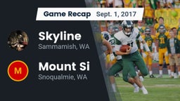 Recap: Skyline   vs. Mount Si  2017