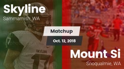 Matchup: Skyline  vs. Mount Si  2018