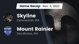 Recap: Skyline   vs. Mount Rainier  2022