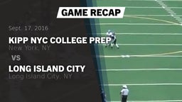 Recap: KIPP NYC College Prep vs. Long Island City  2016