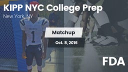 Matchup: KIPP NYC College vs. FDA 2016