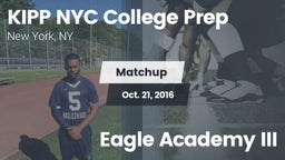 Matchup: KIPP NYC College vs. Eagle Academy III 2016