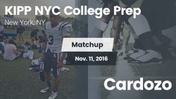 Matchup: KIPP NYC College vs. Cardozo 2016