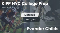 Matchup: KIPP NYC College vs. Evander Childs  2017