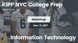 Matchup: KIPP NYC College vs. Information Technology  2017
