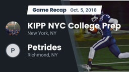 Recap: KIPP NYC College Prep vs. Petrides  2018