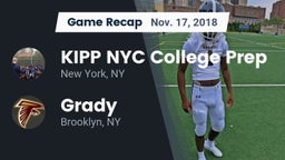 Recap: KIPP NYC College Prep vs. Grady  2018