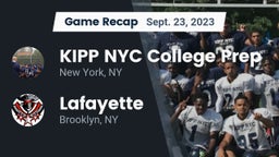 Recap: KIPP NYC College Prep vs. Lafayette  2023