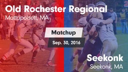 Matchup: Old Rochester vs. Seekonk  2016